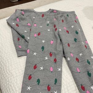 Wildfox holiday lights sweat outfit.